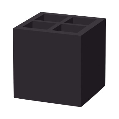 Boîte à couverts et serviettes Madeira noire 150x150x150 mm - Finedine  au meilleur prix sur Restock CHR