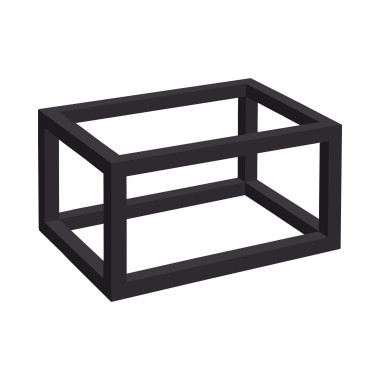 Base en cadre noir Madeira pour plateau GN 1/2 - Finedine  au meilleur prix sur Restock CHR