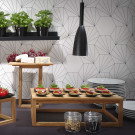 Base de buffet noire Madeira 175x175 mm - Finedine  au meilleur prix sur Restock CHR