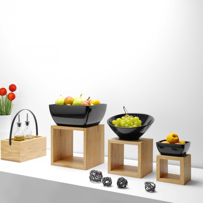 Base de buffet noire Madeira 175x175 mm - Finedine  au meilleur prix sur Restock CHR