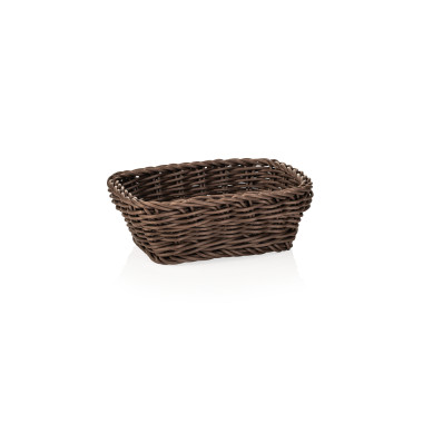 WEAVER PRO TISCHKÖRBE Panier 19 x 13 cm H 6 cm brun foncé polypropylène WEAVER PRO professionnel - Was Germany  au meilleur prix