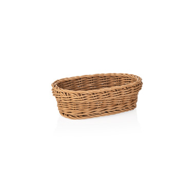WEAVER PRO TISCHKÖRBE Panier ovale 19 x 12 cm H 6 cm marron polypropylène WEAVER PRO professionnel - Was Germany  au meilleur pr