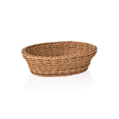 WEAVER PRO TISCHKÖRBE Panier ovale 25 x 19 cm H 6,5 cm marron polypropylène WEAVER PRO professionnel - Was Germany  au meilleur 