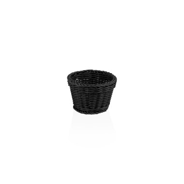 WEAVER PRO TISCHKÖRBE Panier rond 13 cm H 10 cm noir polypropylène WEAVER PRO professionnel - Was Germany  au meilleur prix sur 