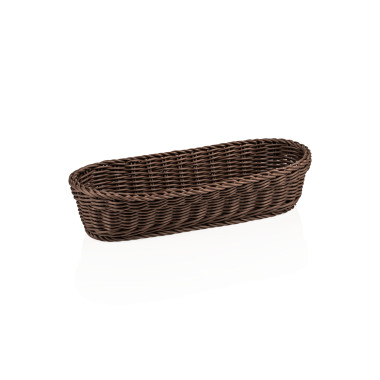 WEAVER PRO SYSTEMKÖRBE Corbeille à baguette 40 x 16 cm H 8 cm brun foncé polypropylène WEAVER PRO professionnel - Was Germany  a