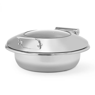 Plat de service rond premium avec couvercle en verre 6 l - Finedine  au meilleur prix sur Restock CHR