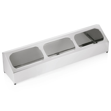 Acier inox chrome-nickel Diviseur inox 102 x 23,5 cm pour 6 x GN 1/6 ou 3 x GN 1/3 professionnel - Was Germany  au meilleur prix
