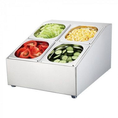 Distributeur de condiments 4xGN1/6 - Emga  au meilleur prix sur Restock CHR