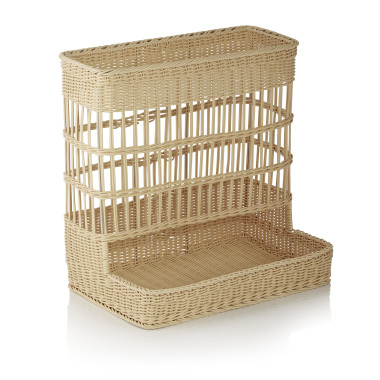WEAVER PRO SYSTEMKÖRBE Présentoir petits pains 60 x 39 cm H 60,5 cm beige polypropylène WEAVER PRO professionnel - Was Germany  