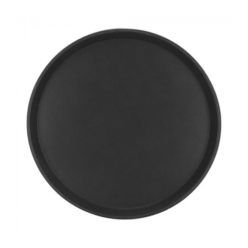 Plateau antidérapant rond noir diam 45cm - Caterchef  au meilleur prix sur Restock CHR