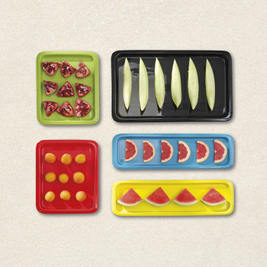 Plateau en porcelaine GN 1/1 - rouge - (h)20mm - Finedine  au meilleur prix sur Restock CHR