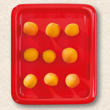 Plateau en porcelaine GN 1/1 - rouge - (h)20mm - Finedine  au meilleur prix sur Restock CHR