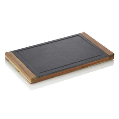 Planche de service 35 x 20 cm bois acacia ardoise SLATE & SERVE professionnel - Was Germany  au meilleur prix sur Restock CHR