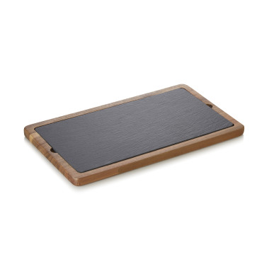 Planche de service 35 x 20 cm bois acacia ardoise SLATE & SERVE - Was Germany  au meilleur prix sur Restock CHR