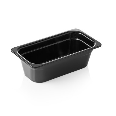 Bac GN 1/3 mélamine H 100 mm 4 ltr noir GN 65 BLACK professionnel - Was Germany  au meilleur prix sur Restock CHR