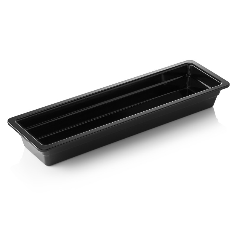 Bac GN 2/4 mélamine H 65 mm 3,6 ltr noir GN 65 BLACK professionnel - Was Germany  au meilleur prix sur Restock CHR