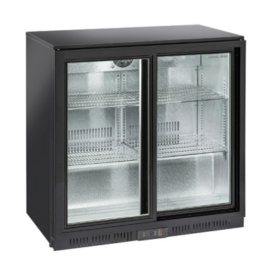 Arrière bar réfrigérée portes vitrées coulissantes BBC 208 S - Cool Head  au meilleur prix sur Restock CHR