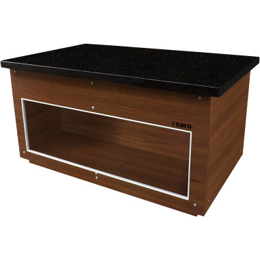 Élément Neutre - 1600x880x850mm - Granit Noir - Noyer - Plateau - Saro  au meilleur prix sur Restock CHR