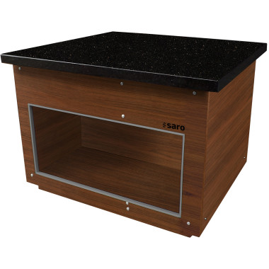 Élément Neutre - 1000x880x850mm - Granit Noir - Noyer - Plateau - Saro  au meilleur prix sur Restock CHR