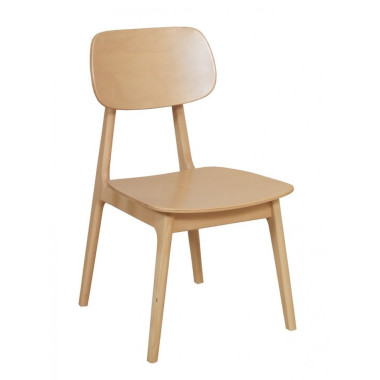 Chaise VERA - Bois hêtre verni naturel - Lot de 4 - Restock CHR  au meilleur prix sur Restock CHR