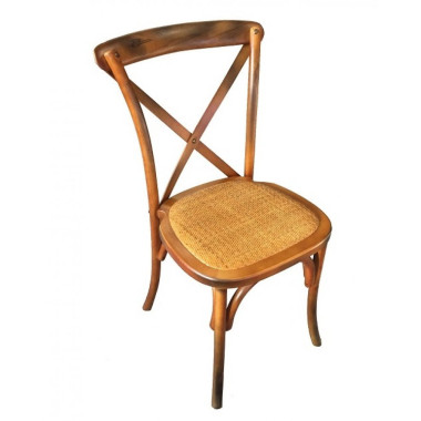 Chaise BISTROT dos croisé en bois - lot de 4 - Restock CHR  au meilleur prix sur Restock CHR