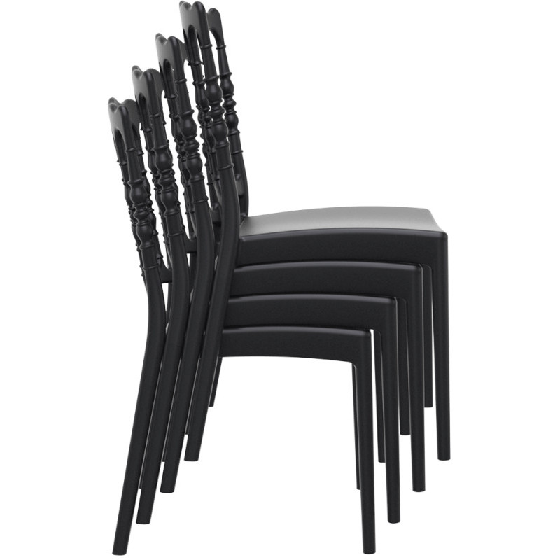 Chaise Napoléon GARDEN Polypropylène noir - lot de 20 - Restock CHR  au meilleur prix sur Restock CHR