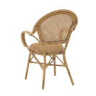 Fauteuil Emma en rotin - lot de 4 - Restock CHR  au meilleur prix sur Restock CHR