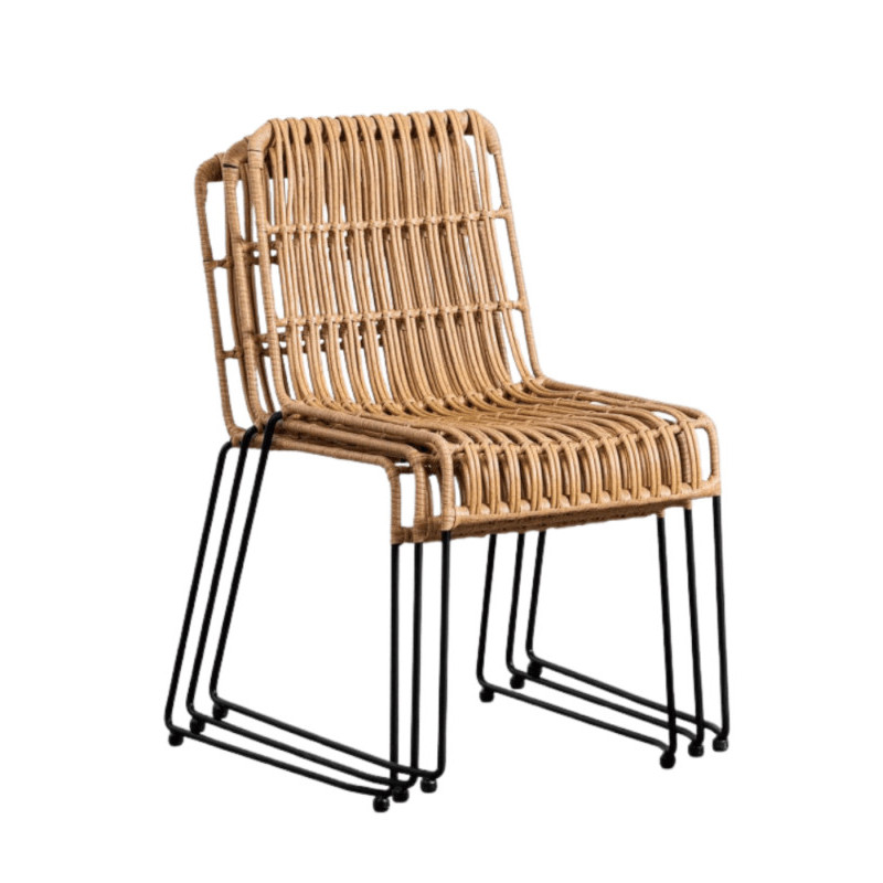 Chaise Bali rotin - lot de 4 - Restock CHR  au meilleur prix sur Restock CHR