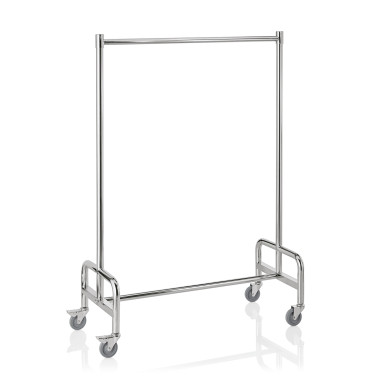 Acier inox chrome-nickel Chariot portemanteau 120 x 53 x 170 cm inox professionnel - Was Germany  au meilleur prix sur Restock C