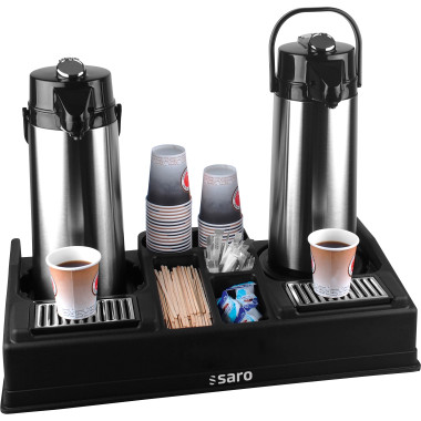 Station café LEO 2 - Pour cruches jusqu'à 190mm - Compartiments accessoires - Saro  au meilleur prix sur Restock CHR