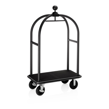 Chariot à bagages 112 x 60 x 190 cm noir moquette noire inox 18/8 DRIFT professionnel - Was Germany  au meilleur prix sur Restoc