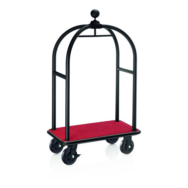 Chariot à bagages 112 x 60 x 190 cm noir moquette rouge inox 18/8 DRIFT professionnel - Was Germany  au meilleur prix sur Restoc