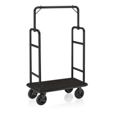 Chariot à bagages 112 x 60 x 185 cm noir moquette noire inox 18/8 TRANSIT professionnel - Was Germany  au meilleur prix sur Rest