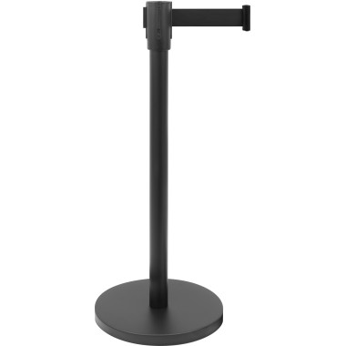 Poteau barrière - Noir - Ø360x915mm - Courroie 1,8m noire - AF 206 PS - Saro  au meilleur prix sur Restock CHR