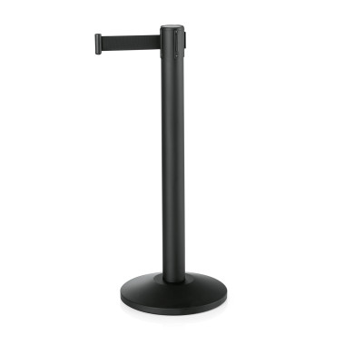 Poteau noir sangle noire 450 cm acier époxy polyester (x2) LARGEFLEX professionnel - Was Germany  au meilleur prix sur Restock C