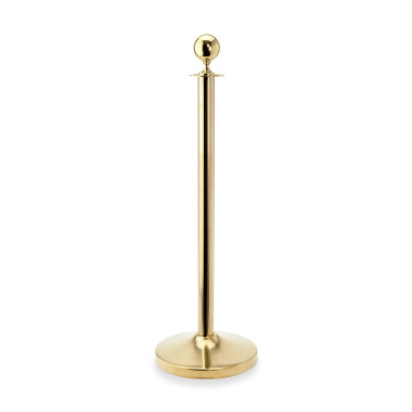 Poteau de guidage boule H 95 cm pied 32 cm titane doré inox (x2) CLASSIC professionnel - Was Germany  au meilleur prix sur Resto