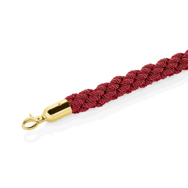 Cordon de délimitation 3,2 cm 1,5 m rouge polyester titane doré CLASSIC professionnel - Was Germany  au meilleur prix sur Restoc