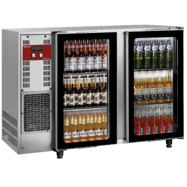 Réfrigérateur à boissons inox 2 portes vitrées 375 l - Diamond  au meilleur prix sur Restock CHR
