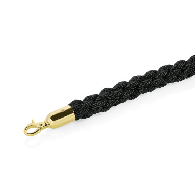 Cordon de délimitation 3,2 cm 1,5 m noir polyester titane doré CLASSIC professionnel - Was Germany  au meilleur prix sur Restock