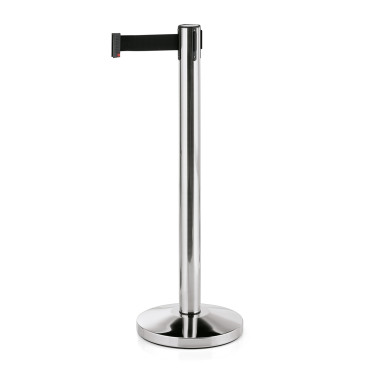 Poteau poli 200 cm sangle noire inox polyester (x2) LIGHTFLEX professionnel - Was Germany  au meilleur prix sur Restock CHR
