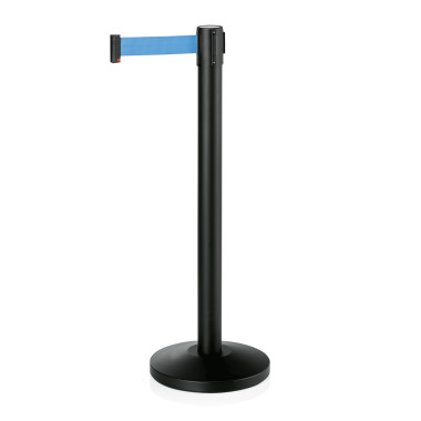 Poteau noir 200 cm sangle bleue acier époxy polyester (x2) LIGHTFLEX professionnel - Was Germany  au meilleur prix sur Restock C