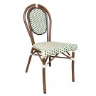 Chaise BASTILLE empilable coloris crème et Vert - lot de 6 - Restock CHR  au meilleur prix sur Restock CHR
