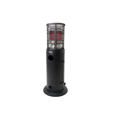 Chauffage Terrasse Gaz - 13kW - Ø545x1390mm - Noir - Roues - Saro  au meilleur prix sur Restock CHR
