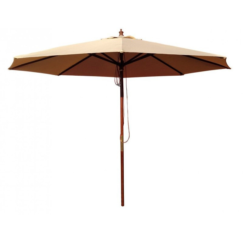 Parasol rond en bois exotique - lot de 5 - 3 m de diamètre - Restock CHR  au meilleur prix sur Restock CHR