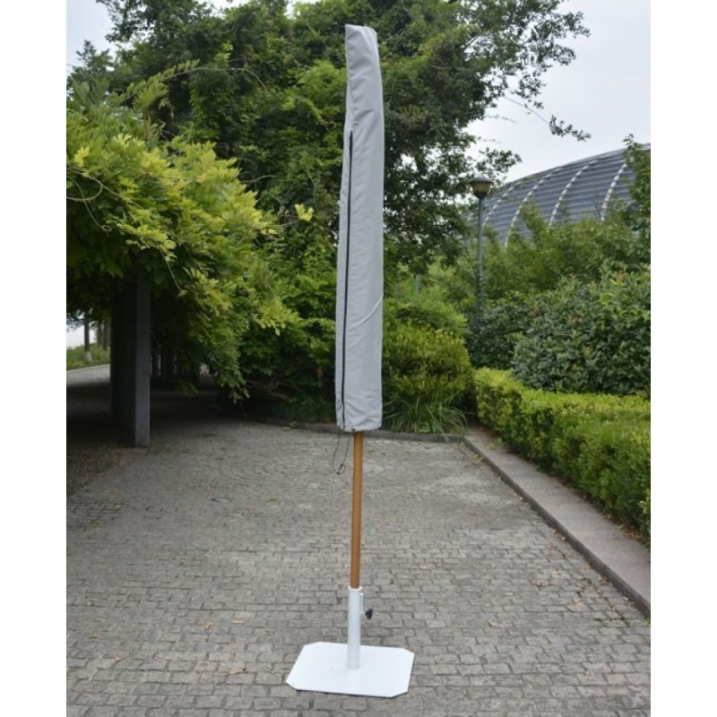 Parasol rond en bois exotique - lot de 5 - 3 m de diamètre - Restock CHR  au meilleur prix sur Restock CHR