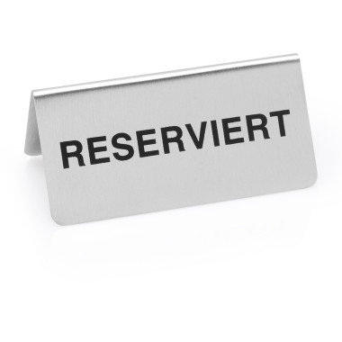 Acier inox chrome-nickel Chevalet de table RESERVIERT 10 x 5 x 5 cm inox (x12) professionnel - Was Germany  au meilleur prix sur