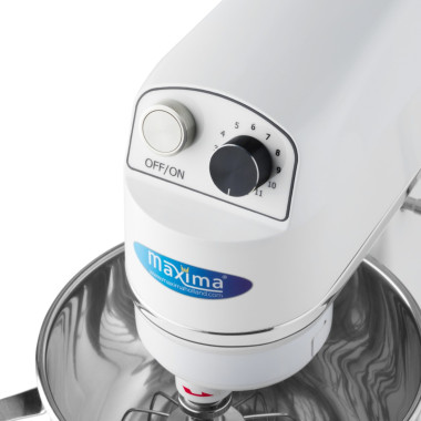 Mixer planétaire - 7L - Jusqu'à 2kg de pâte - Blanc - Maxima  au meilleur prix sur Restock CHR