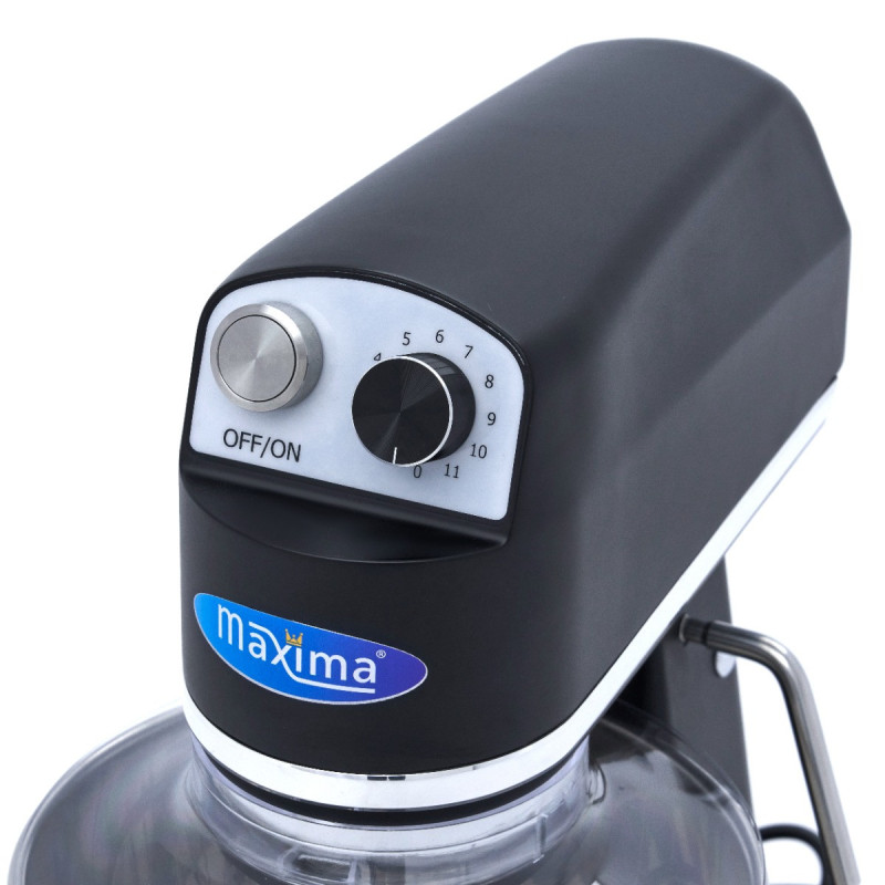 Mixer planétaire - 7L - Jusqu'à 2kg de pâte - Noir mat - Maxima  au meilleur prix sur Restock CHR