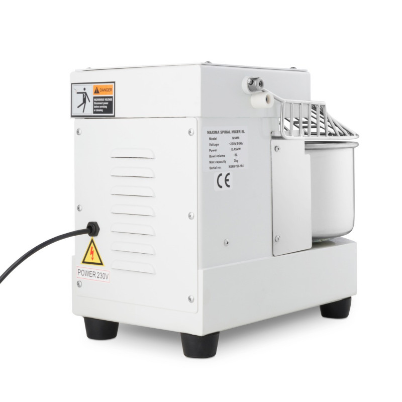 Pétrin professionnel - 8 litres - 4.5kg - Blanc - Maxima  au meilleur prix sur Restock CHR