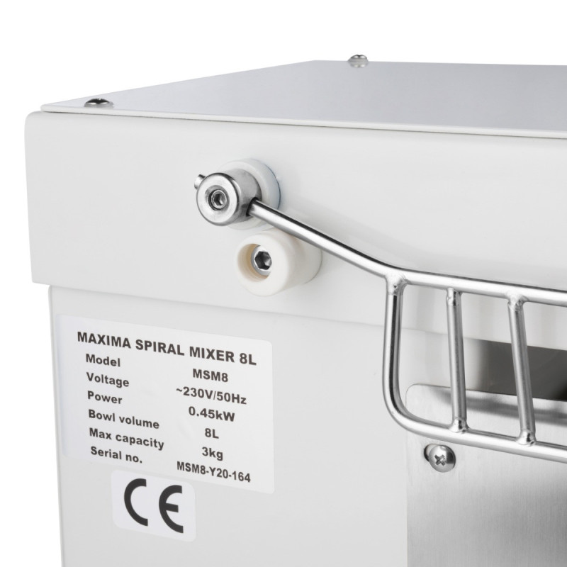 Pétrin professionnel - 8 litres - 4.5kg - Blanc - Maxima  au meilleur prix sur Restock CHR